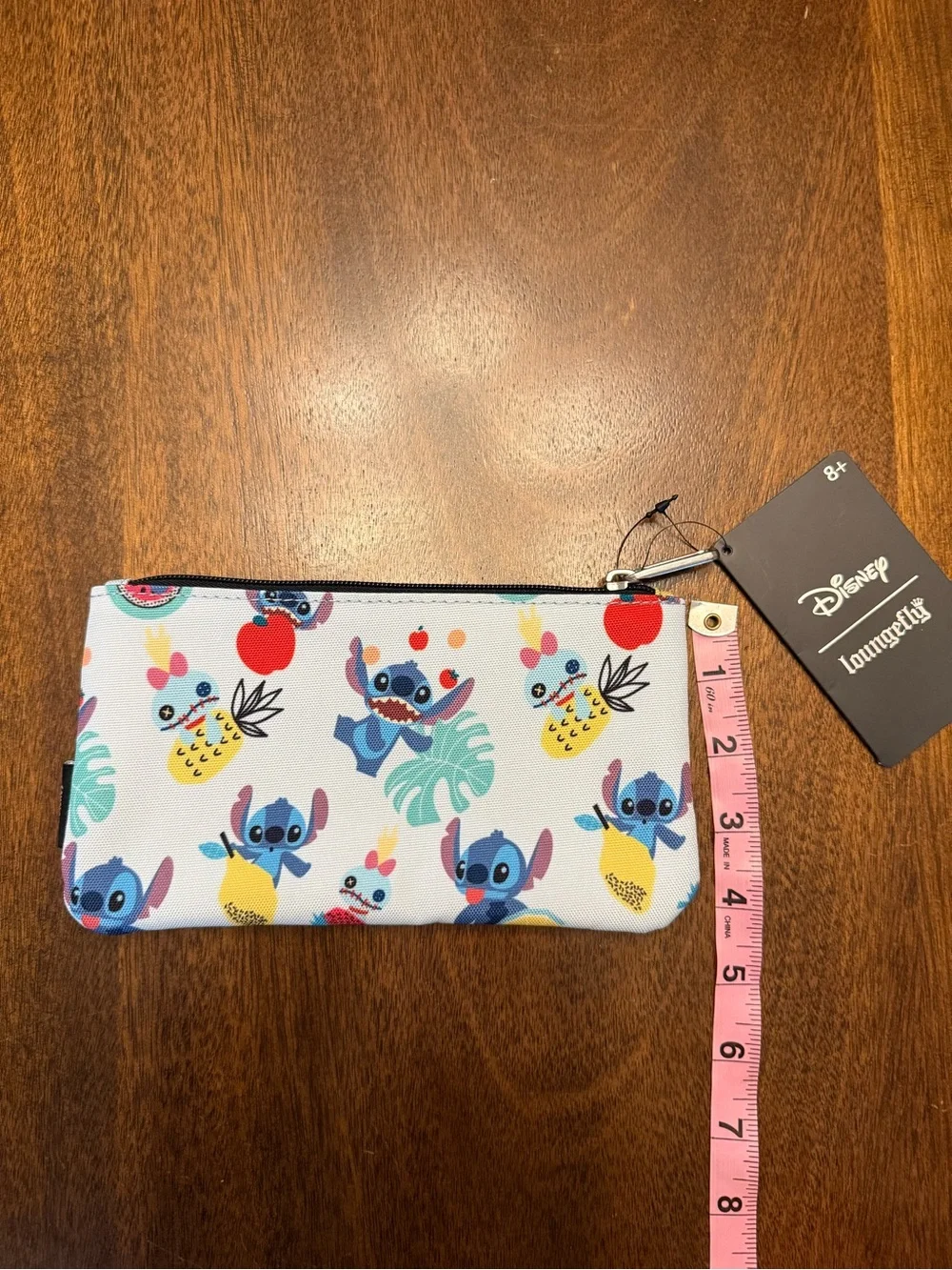 NWT Loungefly Disney Stitch Scrump Fruit AOP Cosmetic Pouch/Pencil Case